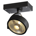 SLV by Declic KALU 1, applique/plafonnier, noir, QPAR111 max. 75W