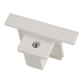 Eutrac®, embout, pour rail 3 allumages encastrable, intérieur, blanc