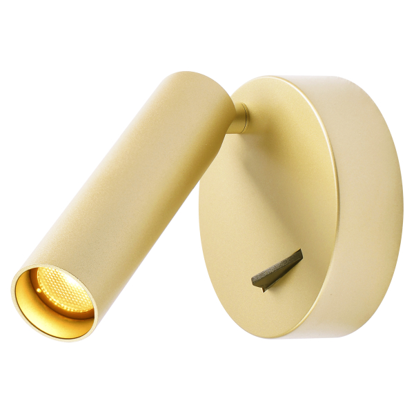 Karpo 30, applique intérieure, liseuse, laiton, led, 6w, 3000k, avec interrupteur