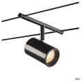 Noblo spot, spot pour câble tendu t.b.t., intérieur, noir, led, 8,5w, 2700k