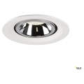 Numinos® gimble m, encastré de plafond intérieur, 55°, blanc/chrome, led, 17,5w, 4000k