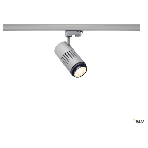 SLV by Declic STRUCTEC LED , spot, gris argent, LED 35W 3000K, lentille ajustable 20-60°
