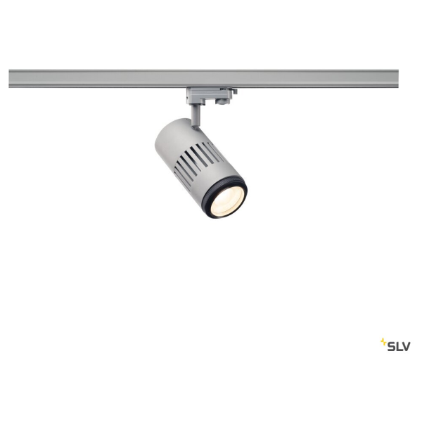 SLV by Declic STRUCTEC LED , spot, gris argent, LED 35W 3000K, lentille ajustable 20-60°