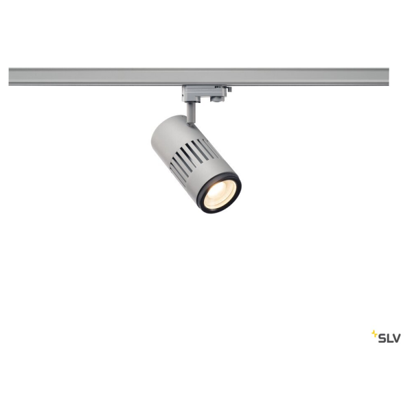 SLV by Declic STRUCTEC LED , spot, gris argent, LED 35W 3000K, lentille ajustable 20-60°