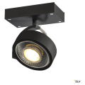 SLV by Declic KALU 1, applique/plafonnier, noir, QPAR111 max. 75W