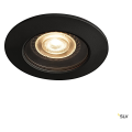 Varu, encastré de plafond intérieur/extérieur, noir, gu10/led gu10 51mm, 5w max, ip20/ip65, rt 2012