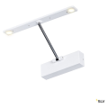 Retrato, applique intérieure, blanc mat/chrome, led, 12w, 3000k, variable triac