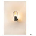 Ovalisk, applique extérieure, anthracite, led, 9w, 3000/4000k, interrupteur cct, ip65