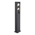 Eskina frame, borne extérieure, double, anthracite, led, 27w, 3000/4000k, interrupteur cct, ip65