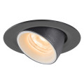 Numinos® gimble xs, encastré de plafond intérieur, 55°, noir/blanc, led, 7w, 2700k