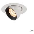 Numinos® gimble xs, encastré de plafond intérieur, 40°, blanc/noir, led, 7w, 2700k