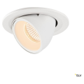 Numinos® gimble s, encastré de plafond intérieur, 40°, blanc, led, 8,6w, 2700k