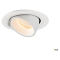 Numinos® gimble s, encastré de plafond intérieur, 40°, blanc, led, 8,6w, 2700k