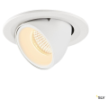 Numinos® gimble s, encastré de plafond intérieur, 40°, blanc, led, 8,6w, 3000k