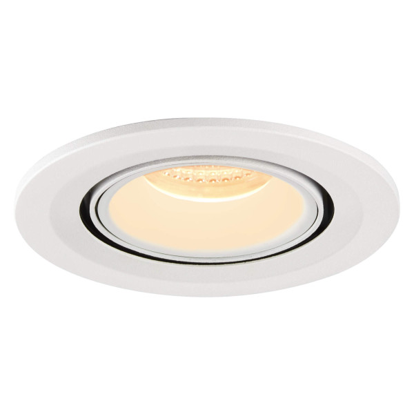 Numinos® gimble s, encastré de plafond intérieur, 40°, blanc, led, 8,6w, 3000k