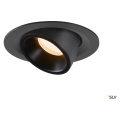 Numinos® gimble m, encastré de plafond intérieur, 55°, noir, led, 17,5w, 2700k