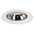 Numinos® gimble m, encastré de plafond intérieur, 55°, blanc/chrome, led, 17,5w, 2700k