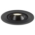 Numinos® gimble m, encastré de plafond intérieur, 55°, noir, led, 17,5w, 4000k