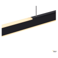 One linear 100, suspension intérieure, up/down, noir, led, 24w, 2700/3000k, variable