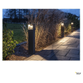 Borne extérieure LOGS 70 ANTHRACITE 6W LED BLANC CHAUD - SLV by Declic