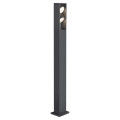 Eskina frame 125, borne extérieure, double, anthracite, led, 27w, 3000/4000k, ip65, interrupteur cct