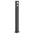 Eskina frame 125, borne extérieure, double, anthracite, led, 27w, 3000/4000k, ip65, interrupteur cct