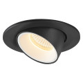 Numinos® gimble s, encastré de plafond intérieur, 55°, noir/blanc, led, 8,6w, 3000k