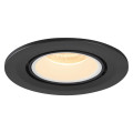 Numinos® gimble s, encastré de plafond intérieur, 55°, noir/blanc, led, 8,6w, 3000k