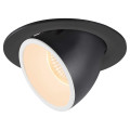 Numinos® gimble l, encastré de plafond intérieur, 20°, noir/blanc, led, 25,4w, 2700k