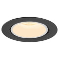 Numinos® gimble xl, encastré de plafond intérieur, 55°, noir/blanc, led, 37,4w, 3000k