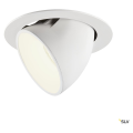 Numinos® gimble xl, encastré de plafond intérieur, 40°, blanc, led, 37,4w, 4000k