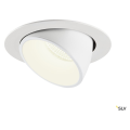 Numinos® gimble xl, encastré de plafond intérieur, 40°, blanc, led, 37,4w, 4000k