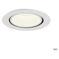 Numinos® gimble xl, encastré de plafond intérieur, 40°, blanc, led, 37,4w, 4000k