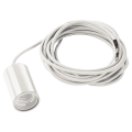 SLV by Declic FITU E27 suspension, ronde, blanc, max. 60W, câble nu de 5m