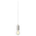 SLV by Declic FITU E27 suspension, ronde, blanc, max. 60W, câble nu de 5m