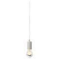 SLV by Declic FITU E27 suspension, ronde, blanc, max. 60W, câble nu de 5m