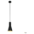 Phelia cone. suspension. ronde. noire. e27 max. 23w