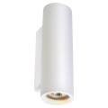 Plastra tube rond. applique. plâtre blanc. gu10