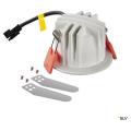 Numinos® xs, encastré de plafond intérieur, 55°, blanc/chrome, led, 7w, 4000k, ip20/ip44