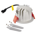 Numinos® xs, encastré de plafond intérieur, 55°, blanc/chrome, led, 7w, 4000k, ip20/ip44
