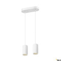 Asto tube, suspension, gu10, longueur de suspension 250 cm, 2x max. 10 w, blanc