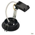 New tria xl gu10 rond. encastré. noir. max. 50w. clips ressorts