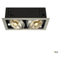 Kadux 2 es111 encastré carré. alu brossé. max. 2x50w