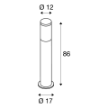 F-POL BORNE, RONDE, ANTHRACITE, E27, MAX. 20W