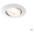 Easy-install qpar51, encastré de plafond intérieur, rond, blanc mat, gu10/qpar51, 20w max, rt 2012