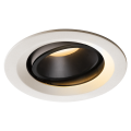 Numinos, encastré de plafond intérieur, 40°, blanc/noir, led, 2700k, orientable