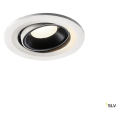 Numinos® move s, encastré de plafond intérieur, orientable, 20°, blanc/noir, led, 8,6w, 4000k