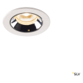 Numinos® xs, encastré de plafond intérieur, 40°, blanc/chrome, led, 7w, 2700k, ip20/ip44