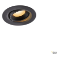 Numinos® move xs, encastré de plafond intérieur, orientable, 20°, noir, led, 7w, 2700k