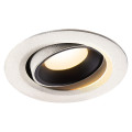Numinos® move xs, encastré de plafond intérieur, orientable, 40°, blanc/noir, led, 7w, 3000k
